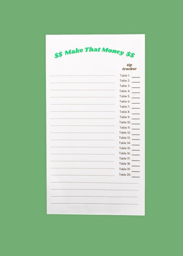 Make That Money Server Notepad (75 Sheets)