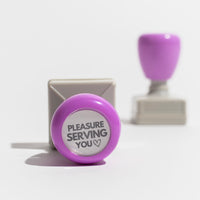 "Pleasure Serving You <3" Server Stamp