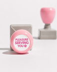 "Pleasure Serving You :)" Server Stamp