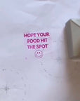 "Hope Your Food Hit The Spot" Server Stamp